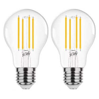 Modee E27 LED Filamentlampe A60 8W 1055lm 2700K Warmweiß Dimmbar 2 Stück