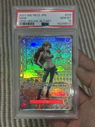 2023 One Piece OP05 Nami OP01-016 Special Alt Art SP Japanese PSA 10 Gem Mint