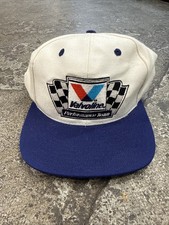 Vintage Valvoline Performance Team Wool blend white snapback hat 90's