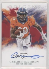 2017 Panini Origins Rookie Auto Red 84/99 Carlos Henderson #RA-CH Auto RC 1u6