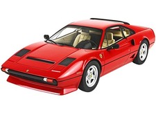 1982 Ferrari 208 GTB Turbo Rosso Corsa Red BBR 1/18 Model Car with Display Case