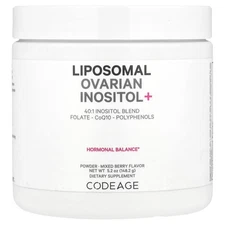 2 X Codeage, Liposomal Ovarian Inositol+, Mixed Berry, 5.2 oz (148.2 g)