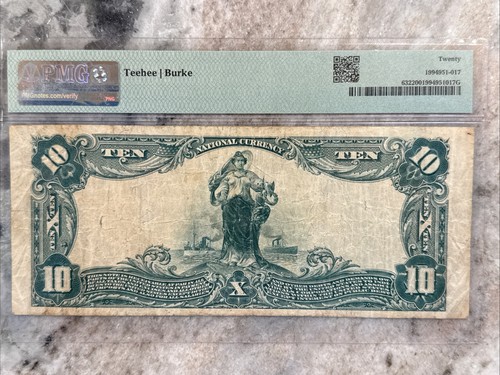 1902 $10 National Bank Note, Murchison National Bank, Wilmington, NC PMG20 - Picture 5 of 8