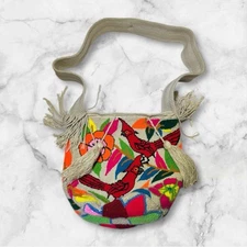 Wayuu Bag Hand-Woven By Members of the Colombian Indigenous Tribe Bright Colors