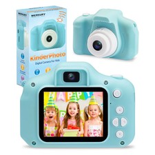 KinderPhoto Digital Camera for Kids - Blue, 3MP, 1080P Video, Games, and More M