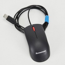 Lenovo Black USB Wired 60" Cord Optical Scroll Wheel Computer Mouse 3JE06B2356B