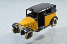 BL085 Dinky Toys GB #36g Pre-War Taxi with Driver - jaune B-/-