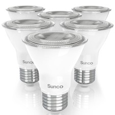 Sunco 6 Pack PAR20 LED Bulbs, Flood Light Bulb Outdoor, 500 LM, 7W 50W Equiv...