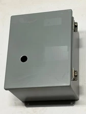 Hoffman A-10086CH Box Enclosure 10" x 8" x 6" Hinged, Screw Clamp Type 12, 13