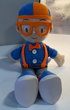 Blippi Kids 20-Inch Plush Talking Toy Blue Orange 2022