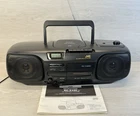 Vintage JVC RC-X320 Portable Stereo Boombox Tested CD Tape Radio 90's READ