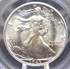 1943 "P" Walking Liberty SILVER Half Dollar 50c PCGS MS64 #993 BU Unc ECC&C, Inc