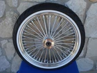 21X3.5 48 FAT SPOKE 00-07 WHEEL 120/70-21 SHINKO WW TIRE KIT FOR HARLEY TOURING
