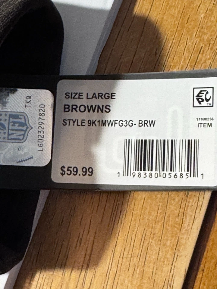 Sudadera con capucha de fútbol americano New Era NFL Combine para hombre Cleveland Browns talla grande nueva con etiquetas Foto 4 de 4