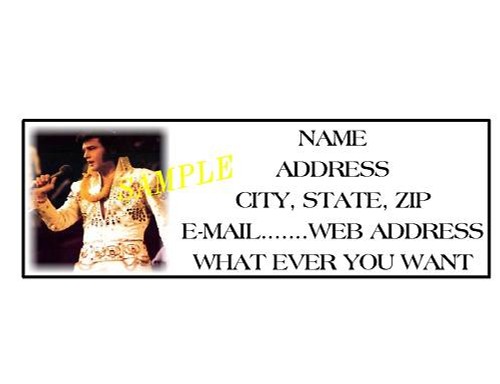 ¡ETIQUETAS DE DIRECCIÓN ELVIS PRESLEY GENIALES!!! #10 - Imagen 1 de 1