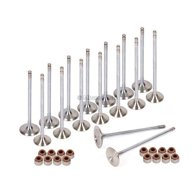 Válvulas de escape de admisión con sellos para Honda Accord Prelude 90-96 F22A1 F22A4 F22A6 Foto 2 de 4