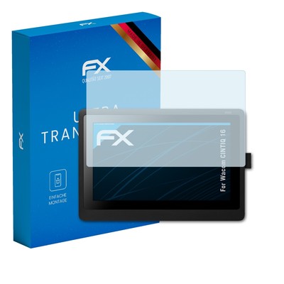 atFoliX Schermbeschermer compatibel met Wacom CINTIQ 21UX 1 Generation Beschermfolie, ultra-helder FX Schermfolie (2X