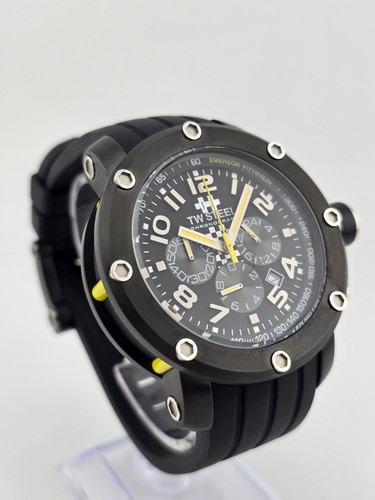 TW Steel Emerson Fittipaldi Chronograph Men's Rubber Watch - TW609 ($875 MSRP) - Picture 4 of 13