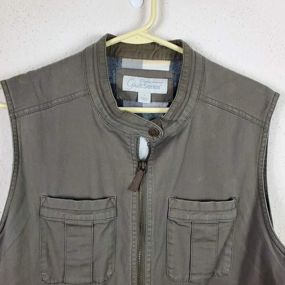 Gander Mountain Guide Series Chaleco Utilitario Chaqueta Mujer L Verde Pesca Exterior Foto 3 de 4