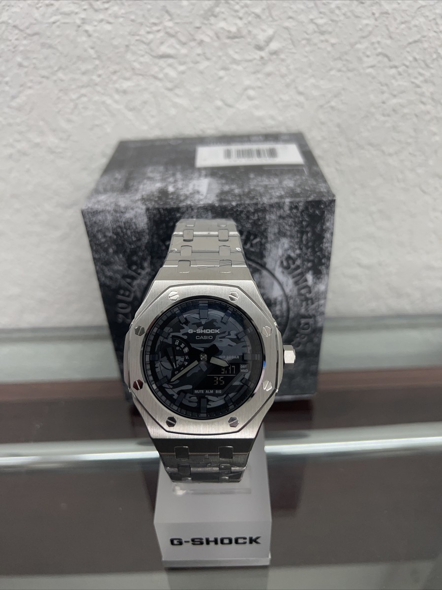 New Casio G-Shock GA2100 Steel Camo Casio Oak AP Royal Oak Style Limited  Edition