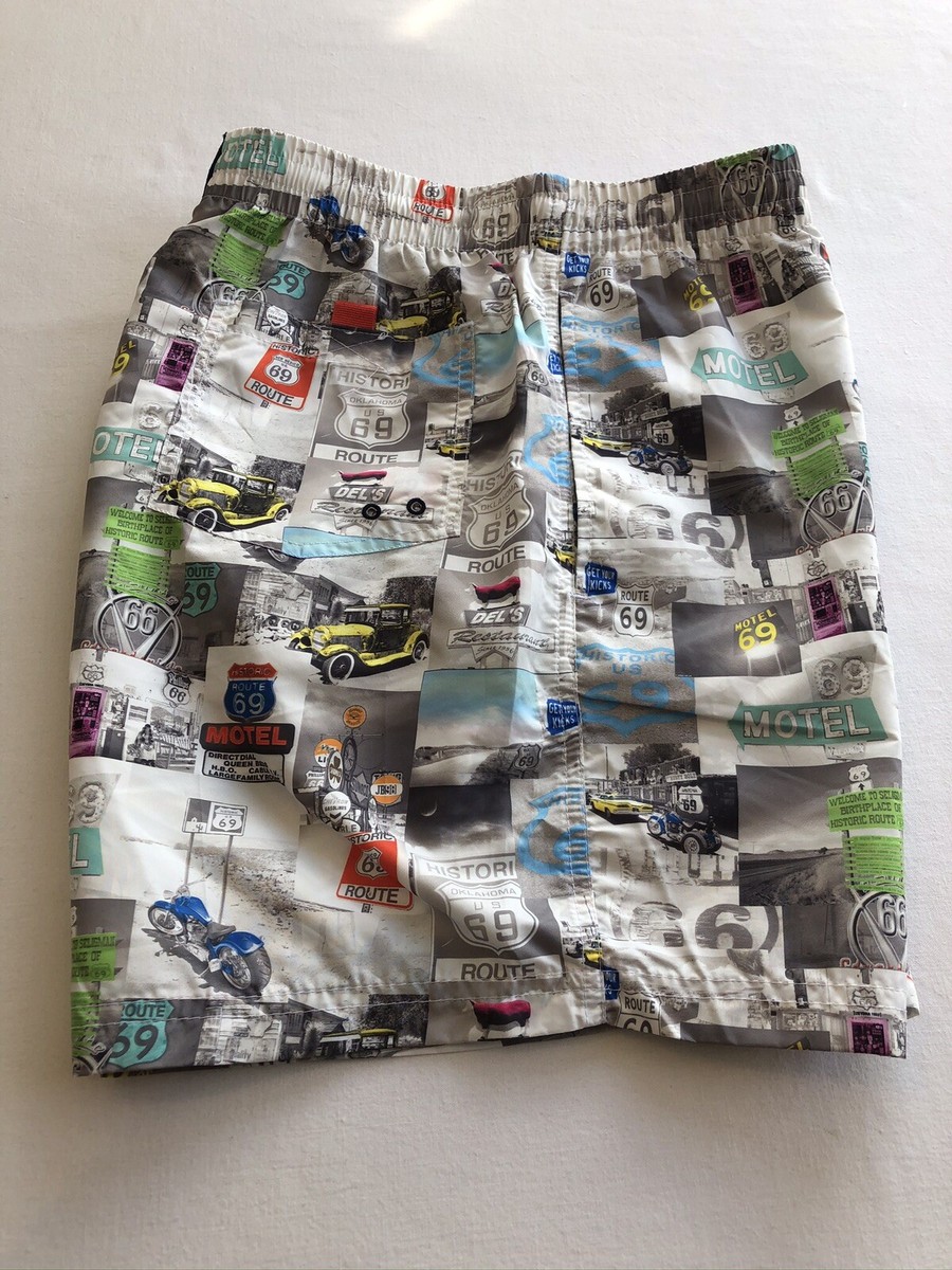 Pantaloncino Mare Surf Johnny Brasco Uomo Bianco Fantasia