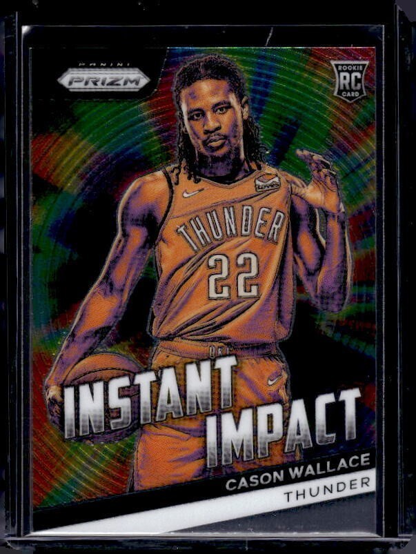 2023-24 Panini Prizm #15 Cason Wallace RC Instant Impact