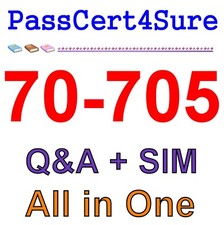 Best Exam Practice Material for 70-705 Exam Q A SIM