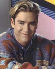 SEXY MARK PAUL GOSSELAAR SIGNED 8X10 PHOTO SAVED BY THE BELL ZACK MORRIS COA D