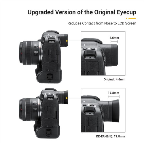 Soft Long Eyecup Eyepiece Viewfinder for Canon EOS R3 Replace Canon ER-h, ER-hE - Picture 4 of 13