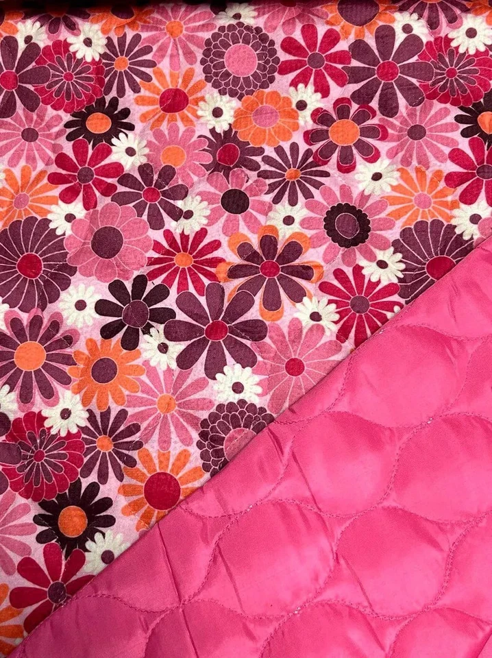 Steppstoff Velvet Kinderstoff Digital Blümchen - Bild 2 von 3