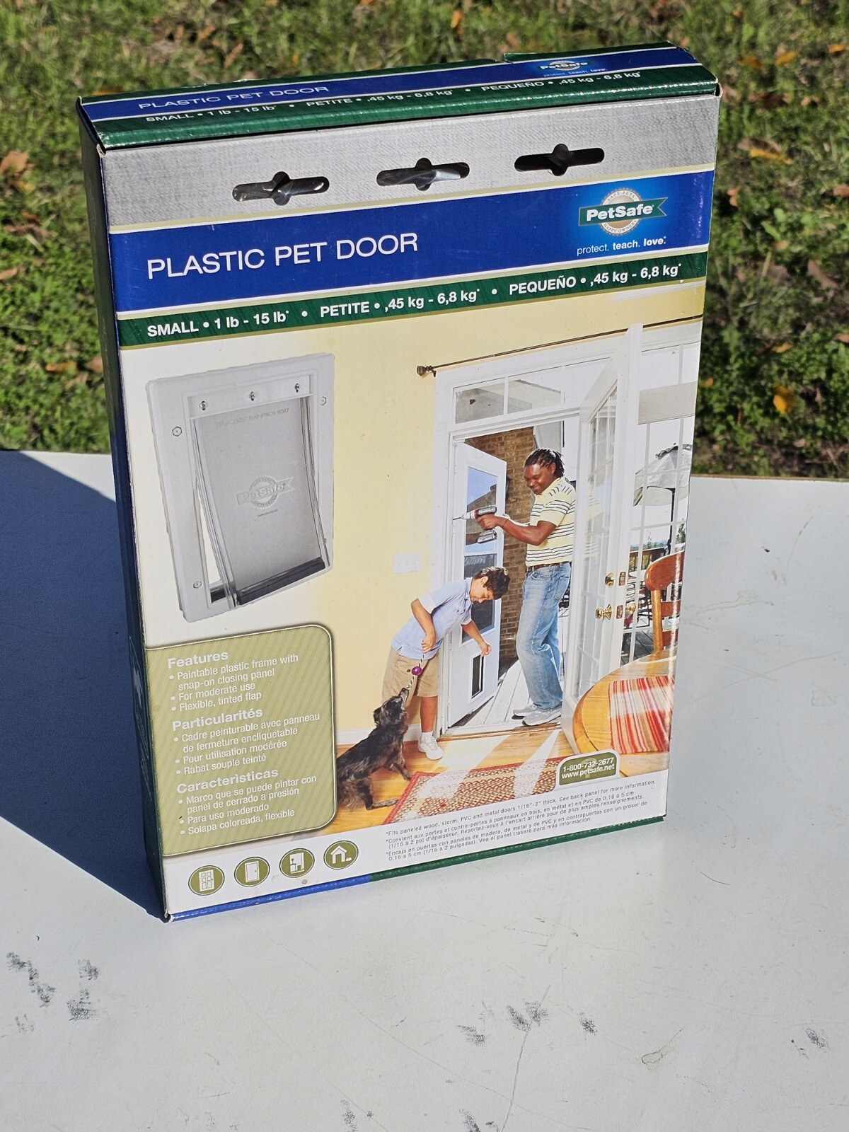 NEW PetSafe Plastic Pet Door White, Small Doggie Door Up To 15 Lbs eBay