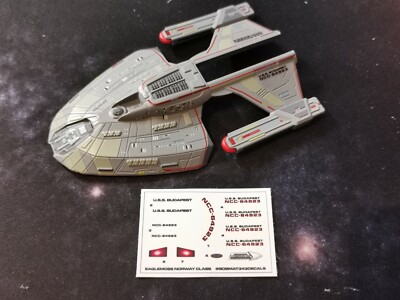 KEIN MODELL - NORWEGEN KLASSE USS BUDAPEST INDIVIDUELLE AUFKLEBER - Star Trek EAGLEMOSS