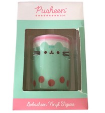 Pusheen Bobasheen Cup Vinyl Cat Figure Box Excl Kitty Whiskers Collectible Teal