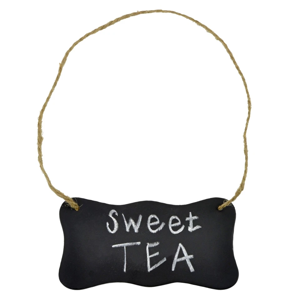 Black Metal Erasable Mini Chalkboard Hanging Sign, Beverage Label, Set of 4 - Image 2 of 4