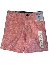 Cat  Jack SIZE 4 Kids Flat Front Pink Tiger Bermuda/Chino Shorts New With Tags