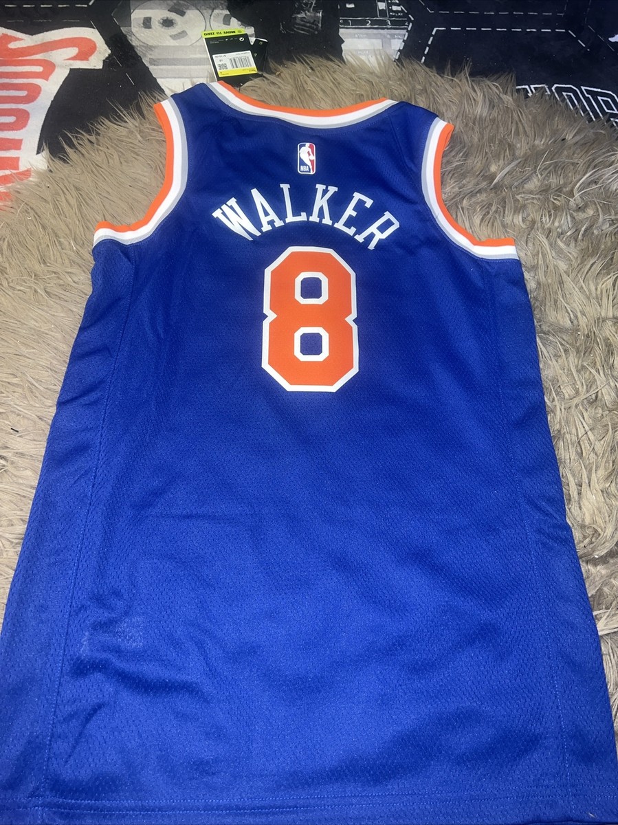 SALE NBA NY Knicks WALKER 8番NIKE 2021-22 Mens New York Knicks Kemba Walker #8 Swingman Blk