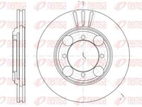 Remsa 2X Bremsscheibe Vorne Ø257 Mm BelüFtet FüR Hyundai Coupe RD 2.0 16V 1.6I