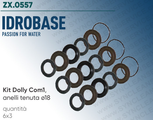 Tenute Alta Pressione Idrobase 5019.0038 per Pompe Comet FWD