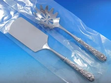 Repousse by Kirk Sterling Silver Italian Pasta Server Set 2pc HHWS Custom