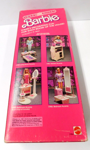 SWEET ROSES BARBIE BEDROOM ACCENTS, FACTORY SEALED, NEW IN BOX, - Picture 5 of 6