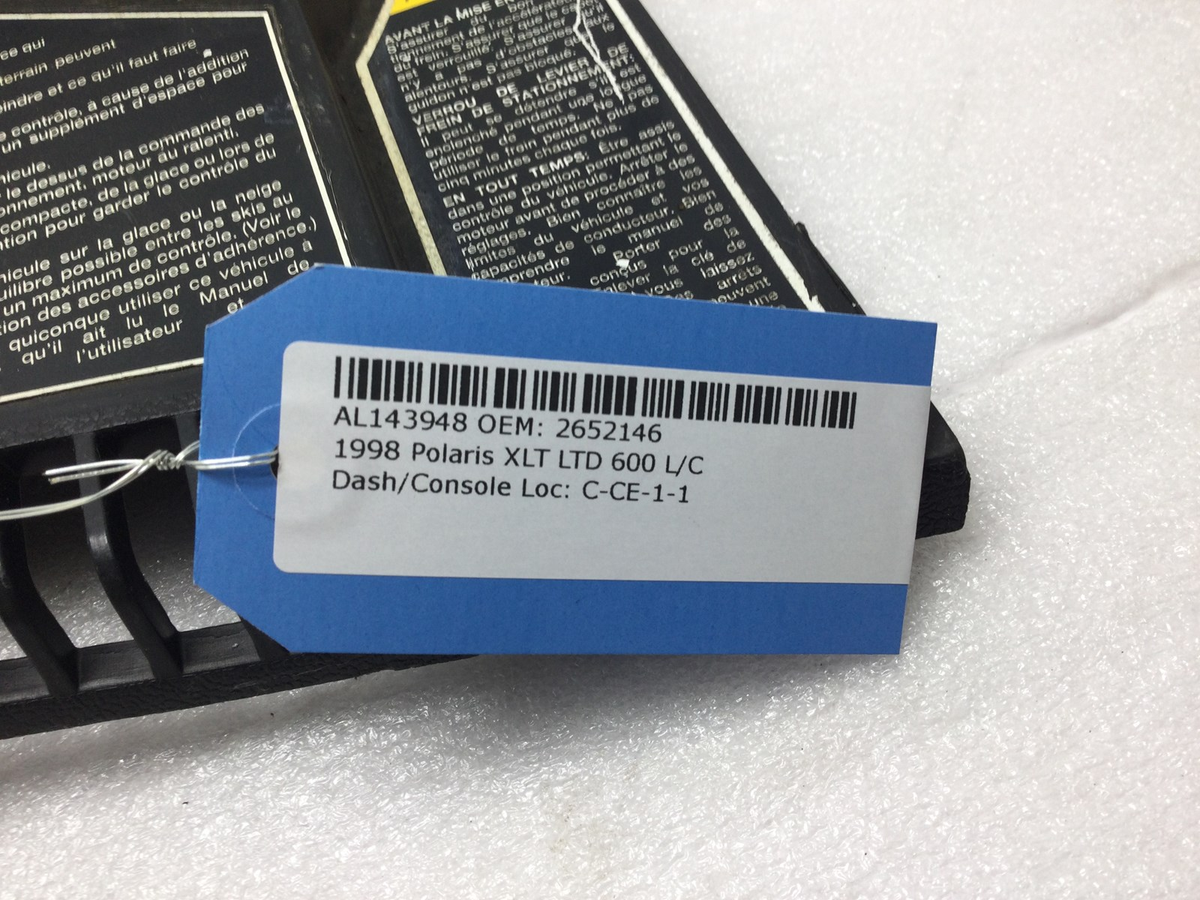 1999 Polaris Indy 500 Instrument Housing P/N 2652146 for sale