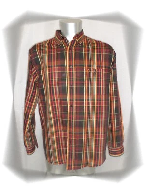 B - Chemise à Carreaux Marron Orange Jaune .... Gentleman Farmer T 4 - Photo 1/4