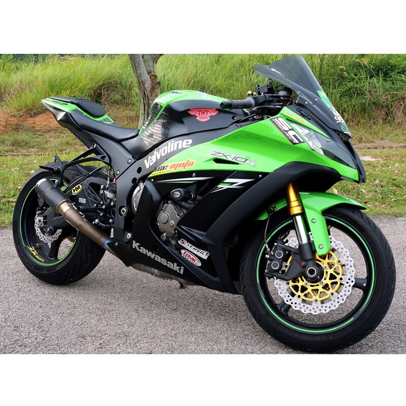 For Kawasaki Ninja ZX10R 2011-2015 Mid Exhaust Pipe 61mm For Kawasaki Ninja ZX10R 2011-2015 Mid Exhaust Pipe 61mm