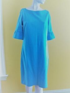 turquoise jersey dress