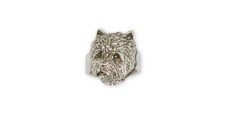 Westie Ring Jewelry Sterling Silver Handmade West Highland White Terrier Ring WS