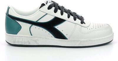 Scarpa Diadora Magic Basket Low Icona Leather 178568 D0108 White/Black/Pacific