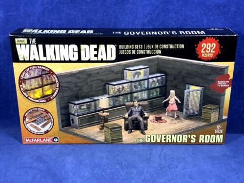 GOVERNOR'S ROOM Building WALKING DEAD Penny 14526 McFarlane LIGHT UP FISH TANKS - Picture 1 of 6