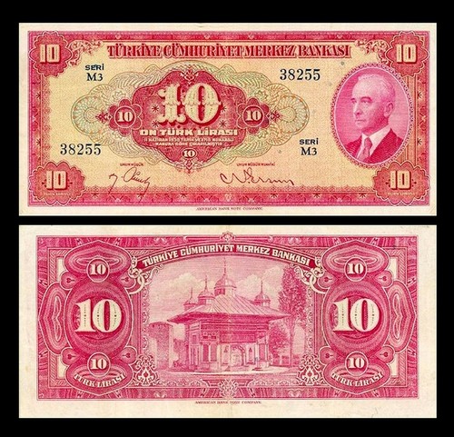 10.10.100 Turkish Lira - 1947 - 1948 - Inönü 4th Edition - Reproduction - 07 - 第 6/6 張圖片