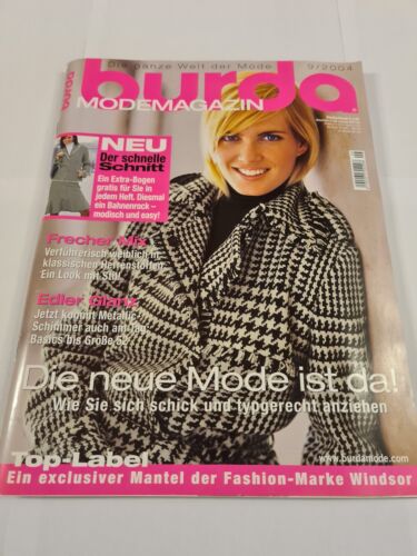 Burda Modemagazin 9/2004 Mode Zeitschrift Schnittmuster Vorlage Nähen - Afbeelding 1 van 18