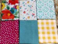 Pioneer Woman Breezy Blossoms Fat Quarters 12-pc Precut Fabric 20"x18" Floral